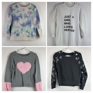 Girl's Sweatshirts Lot of 4